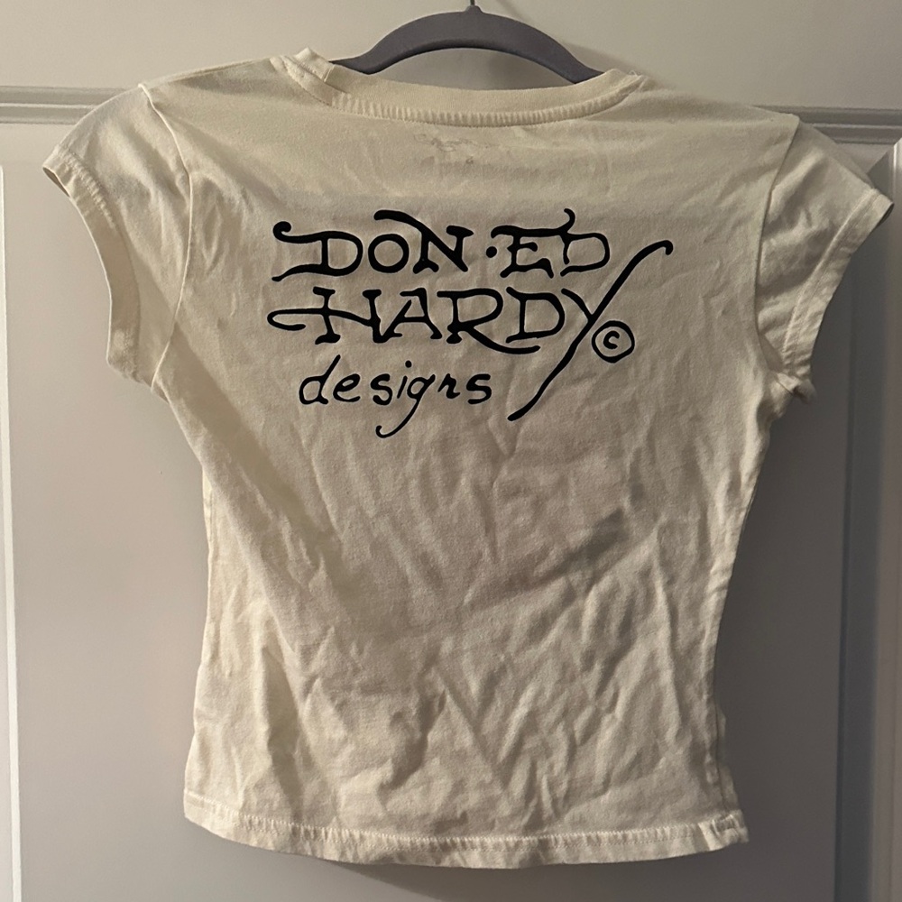 Ed Hardy Cap Sleeve T-Shirt - Picture 2 of 2